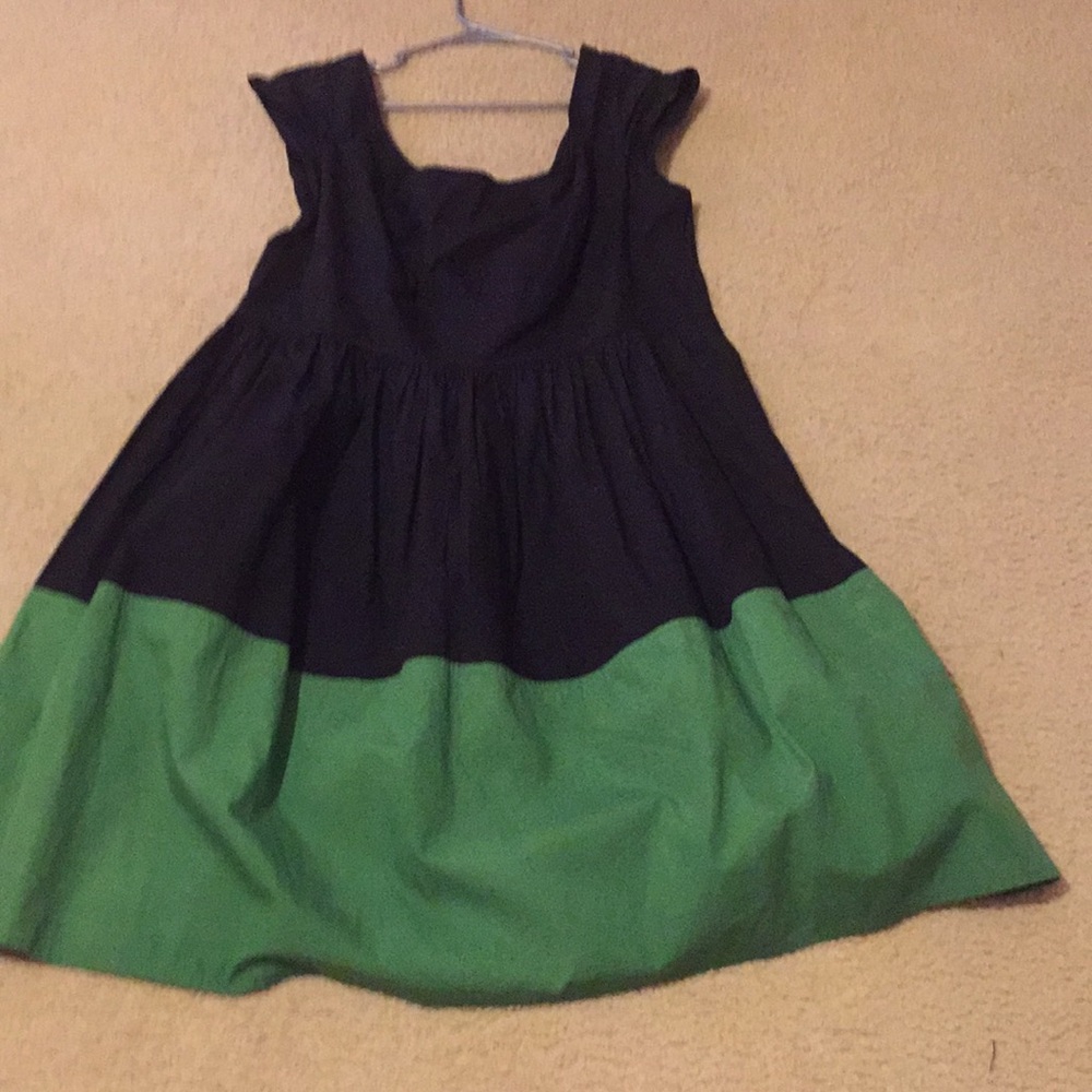 Black and green dress